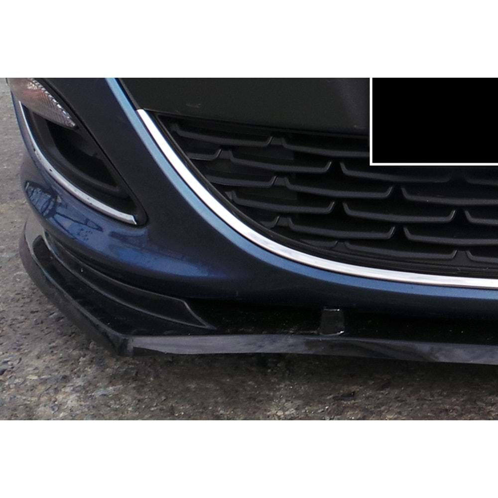 Opel Astra J 2009+ - Ön Lip Basic 2 mm, Piano Black Vakum