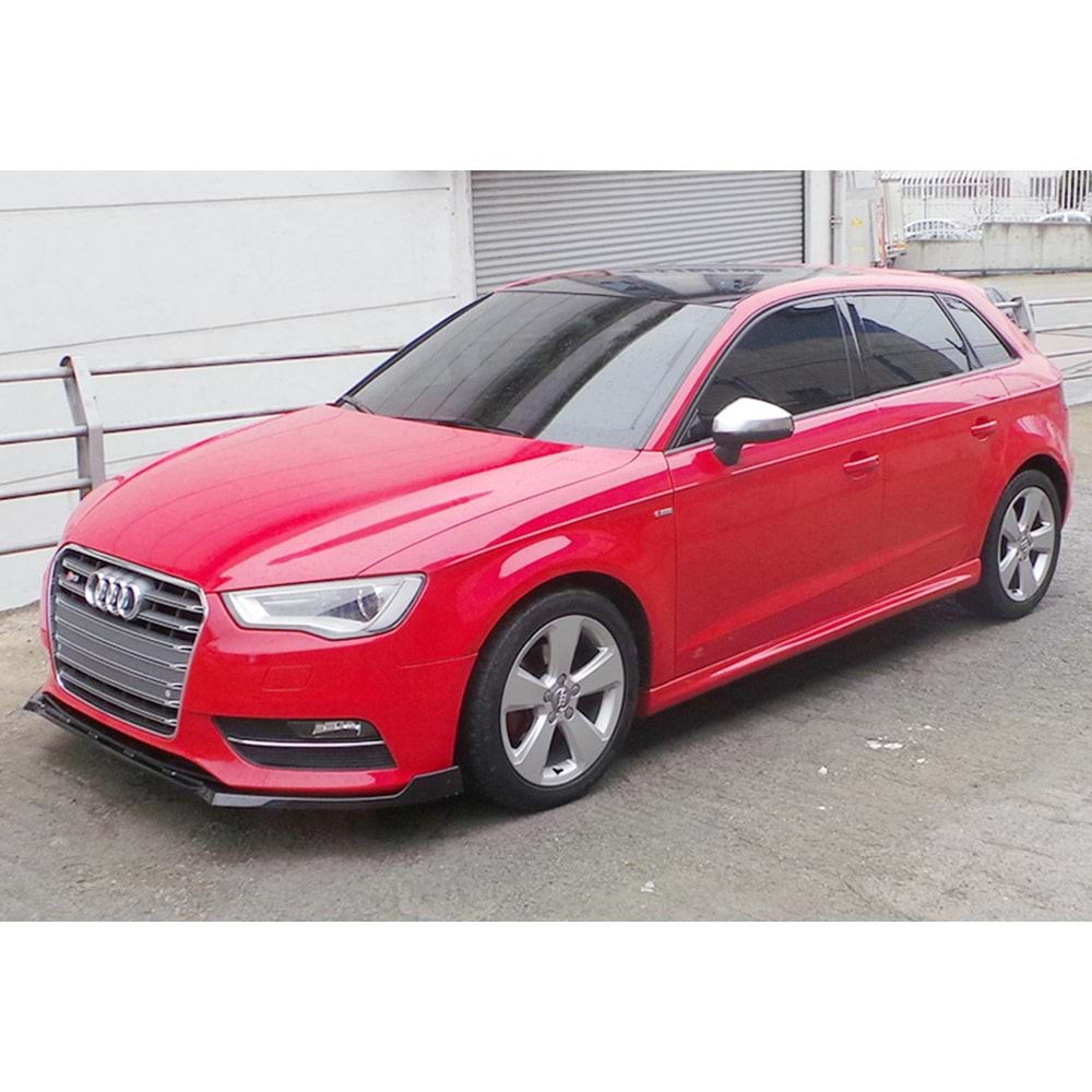 Audi A3 8V HB, S 2012+ - Ön Lip Sport Stil, Piano Black Vakum