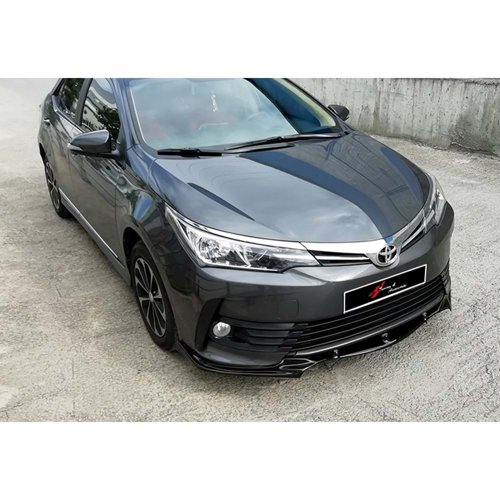 Toyota Corolla 11 2013+ - Ön Lip Trend Stil, Piano Black Vakum