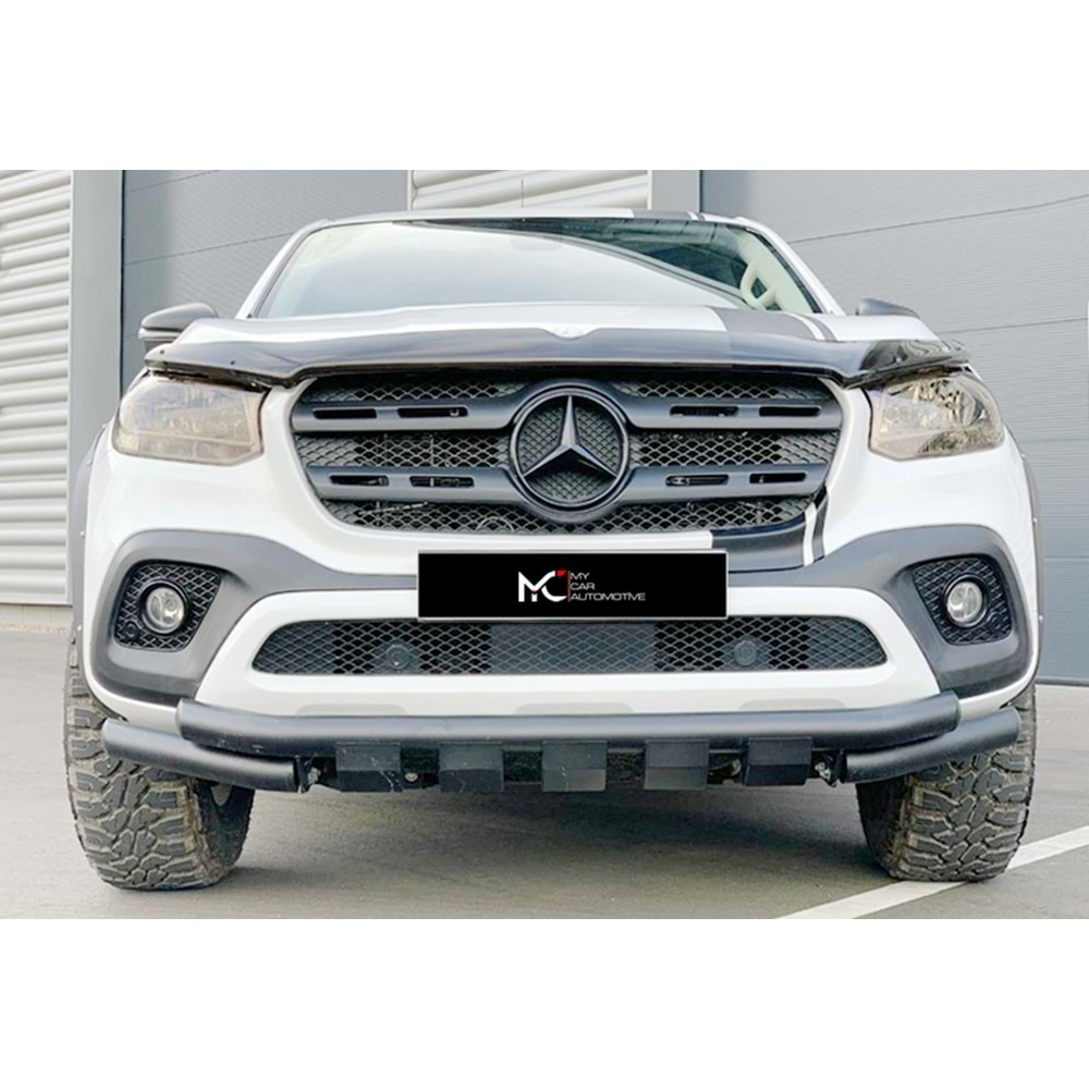 M. Benz W470 2017+ - Koruma Barı Ön Tiger, Mat Siyah 90mm DKP Demir