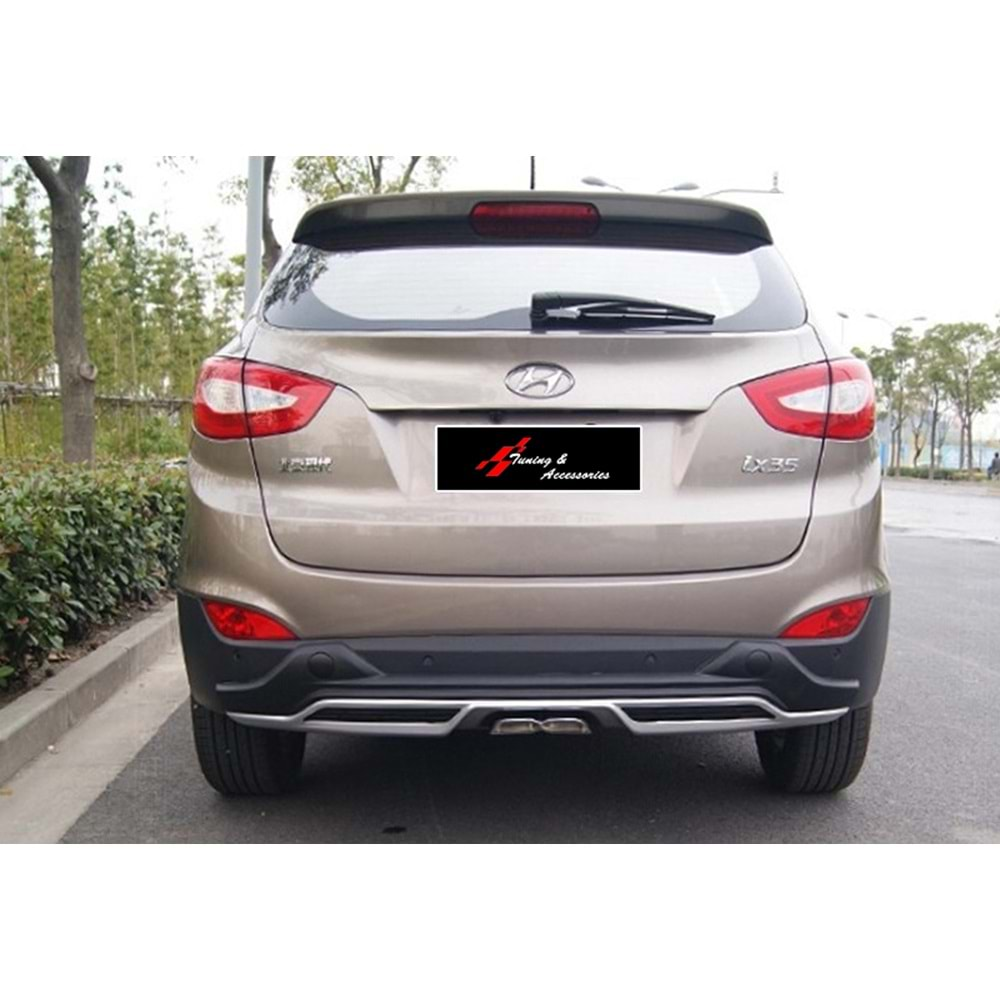 Hyundai IX35 2010+ - Koruma Barı Sport Ön ve Arka, DRL Krm. Gri Siyah ABS Set