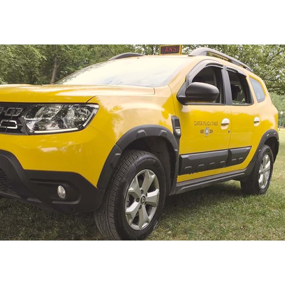 Dacia Duster 2 2018+ - Protector Body Kit A Plus+ Off Road Stil, Mat Siyah Yüzey Vkm. Set