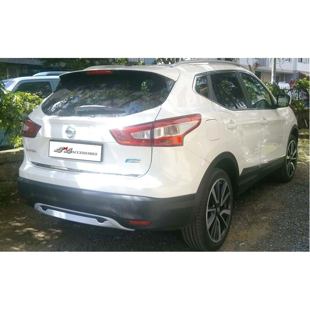 Nissan Qashqai 1 2013+ - Plate Ön Arka Oem Stil, Mat Gri Yüzey ABS Set