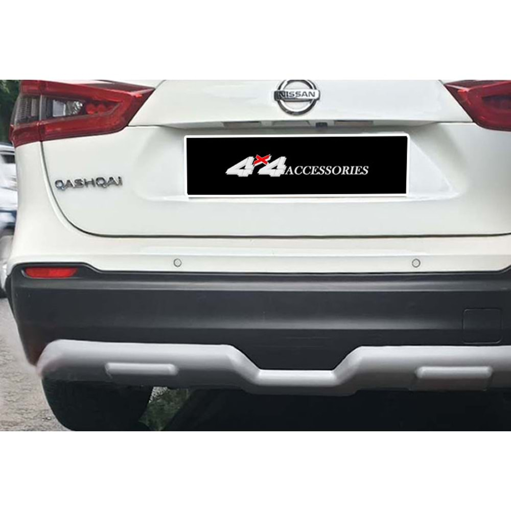 Nissan Qashqai 2 FL 2017+ - Plate Ön Arka Oem V2 Stil, Mat Gri Ürün Yüzeyi ABS Set