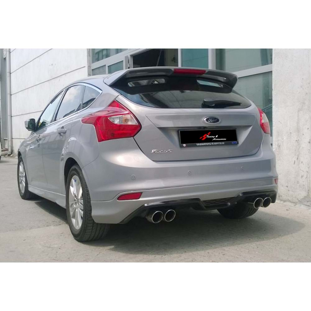 Ford Focus Mk3 HB 2011+ - Arka Ek Sport Stil, İşlem Yapılmamış Ham Ürün Yüzeyi Vakum