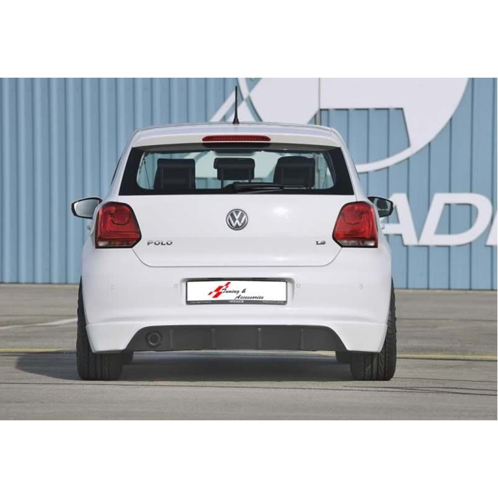 VW Polo Mk5 2009+ - Arka Ek Rieger Stil, İşlemsiz Ham Yüzey Vakum