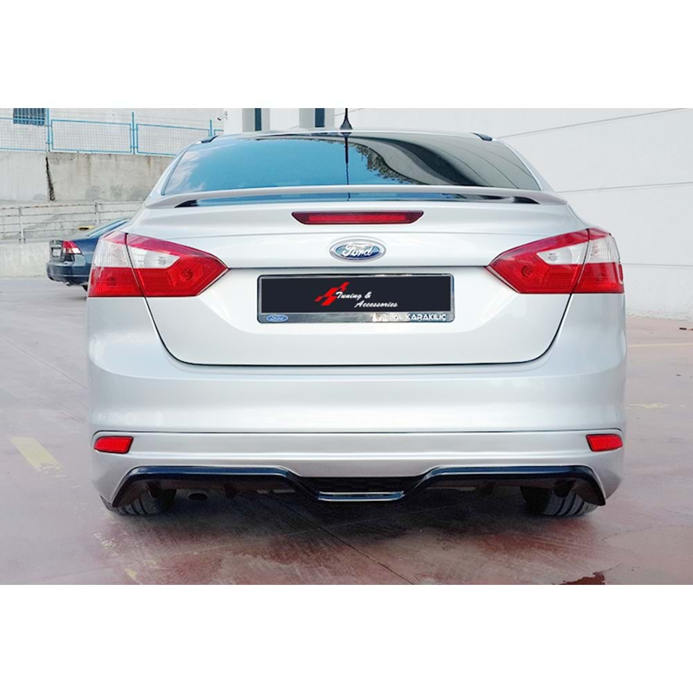 Ford Focus Mk3 FL SD 2015+ - Arka Ek Sport Çıkışsız, İşlemsiz Ham Yüzey Vakum