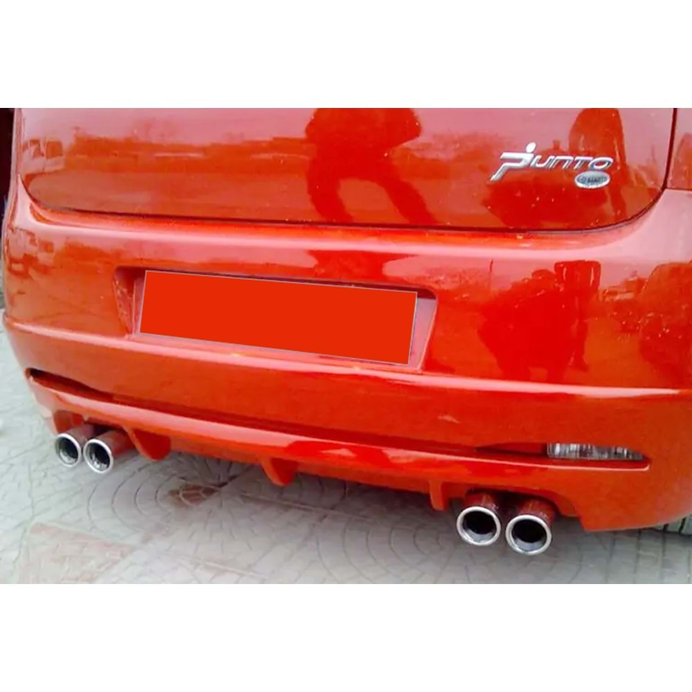 Fiat Grande Punto 2005+ - Arka Ek Custom Stil, İşlem Yapılmamış Ham Ürün Yüzeyi, Vakum