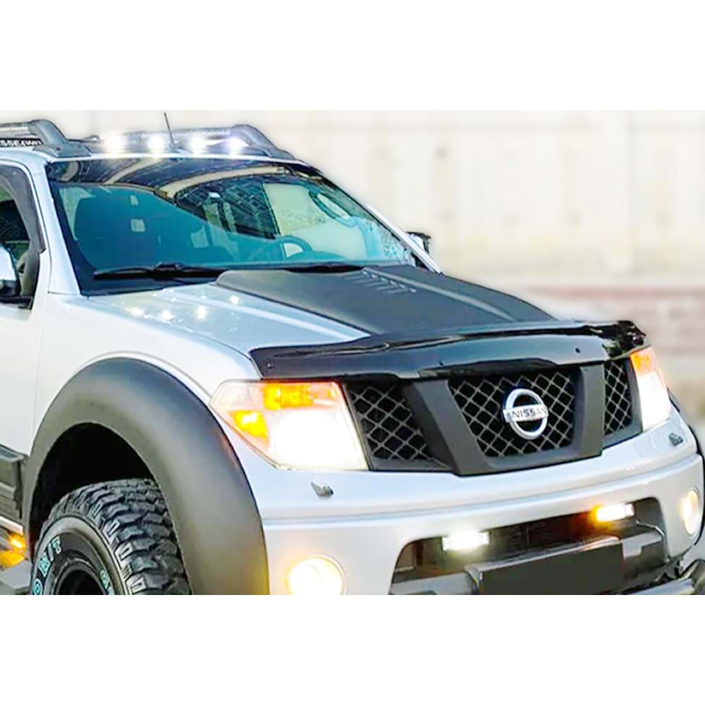 Nissan Navara 1 2004+ - Kaput Havalandırma A Plus+ Single Air Style, Mat Siyah Ürün Yüzeyi, Vkm.