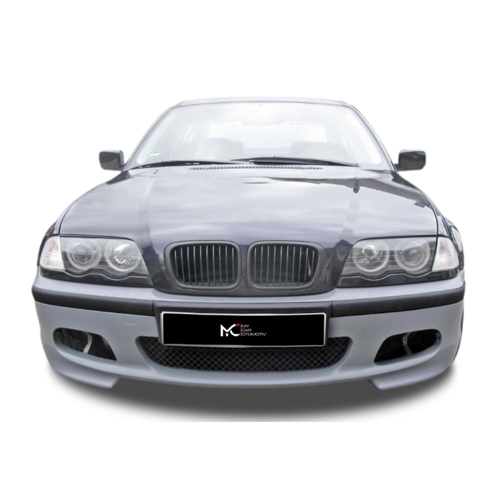 BMW E46 4D 1997+ - Tampon Ön M Technic Stil, Boyasız ABS Set