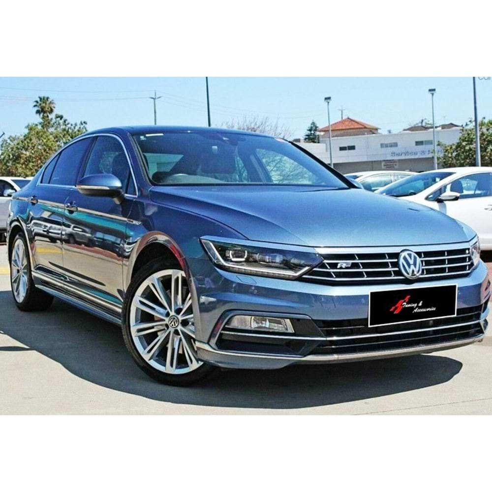 VW Passat B8 2015+ - Body Kit R Line Stil, Pnjr. Difüzör Ham İşlemsiz Yüzey Set ABS