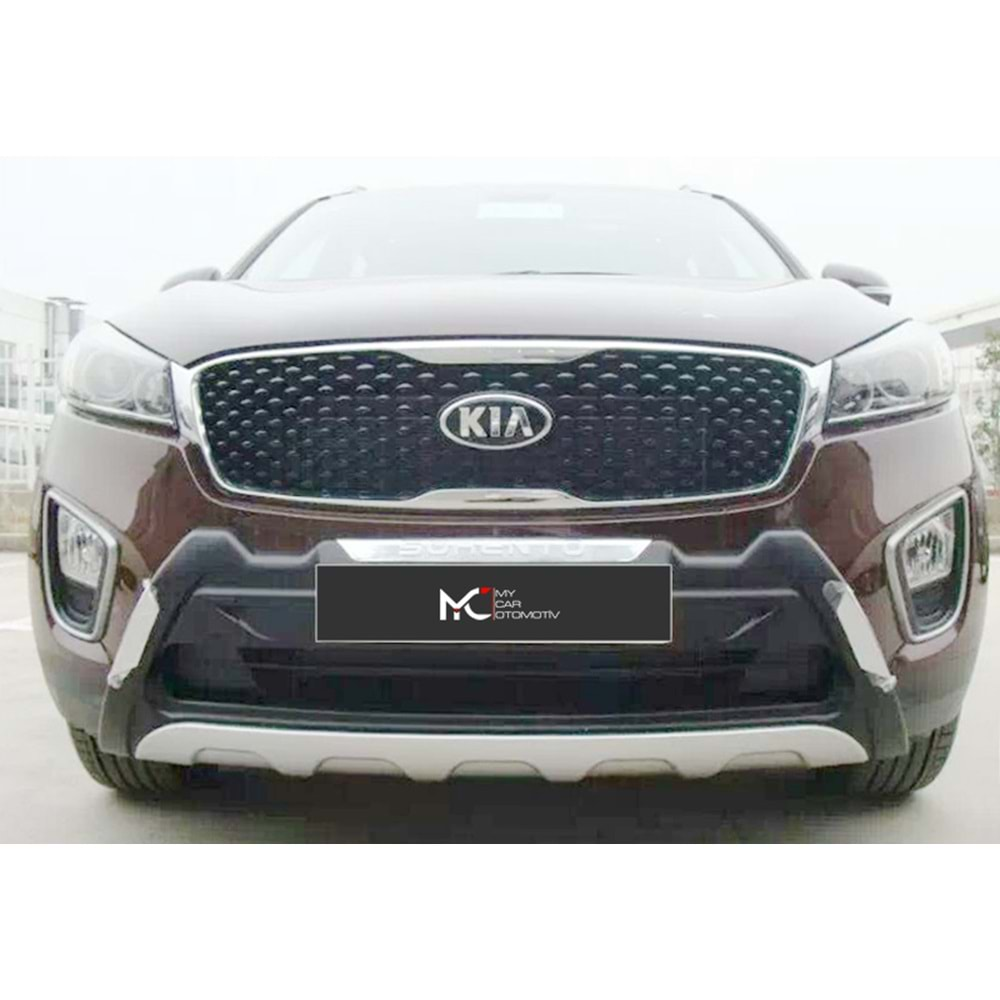 Kia Sorento 3 FL 2018+ - Koruma Barı Elit Ön ve Arka, Gri Siyah ABS Set