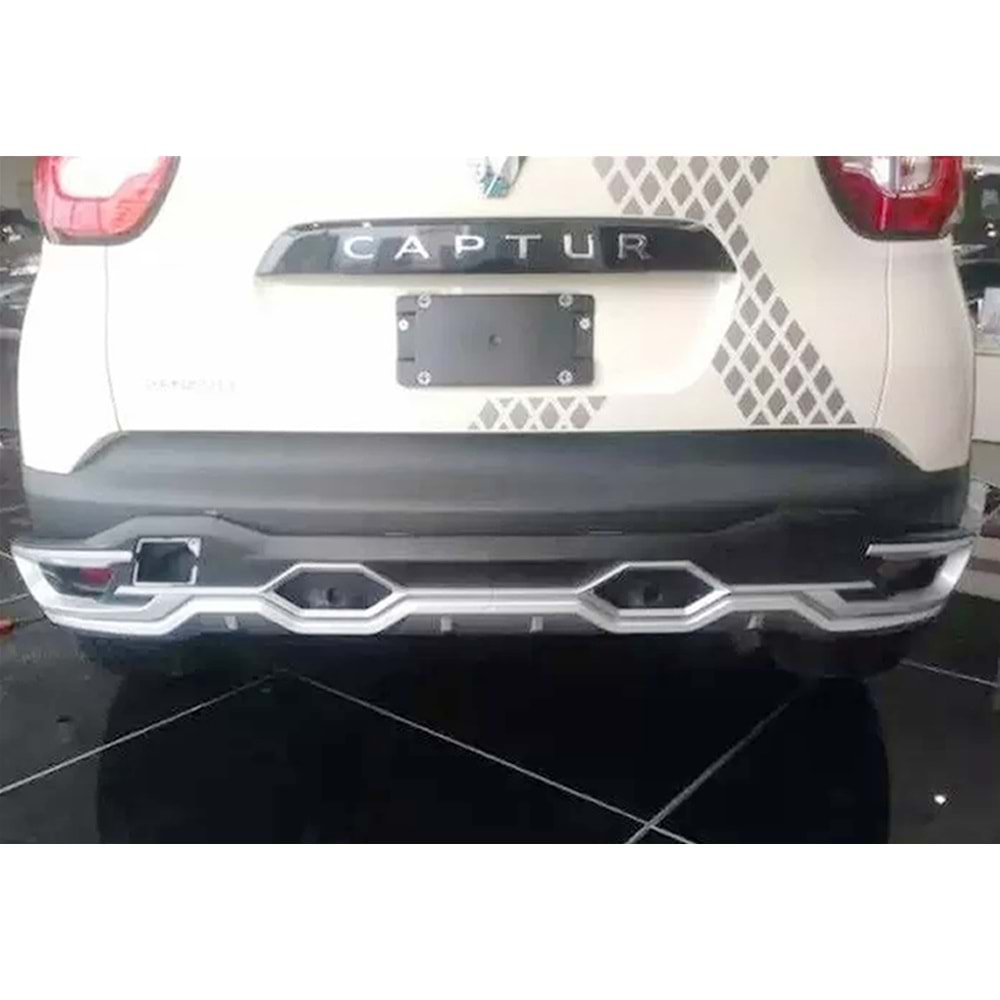 Renault Captur 2013+ - Koruma Barı Elit Ön ve Arka, Krm. Gri Siyah ABS Set