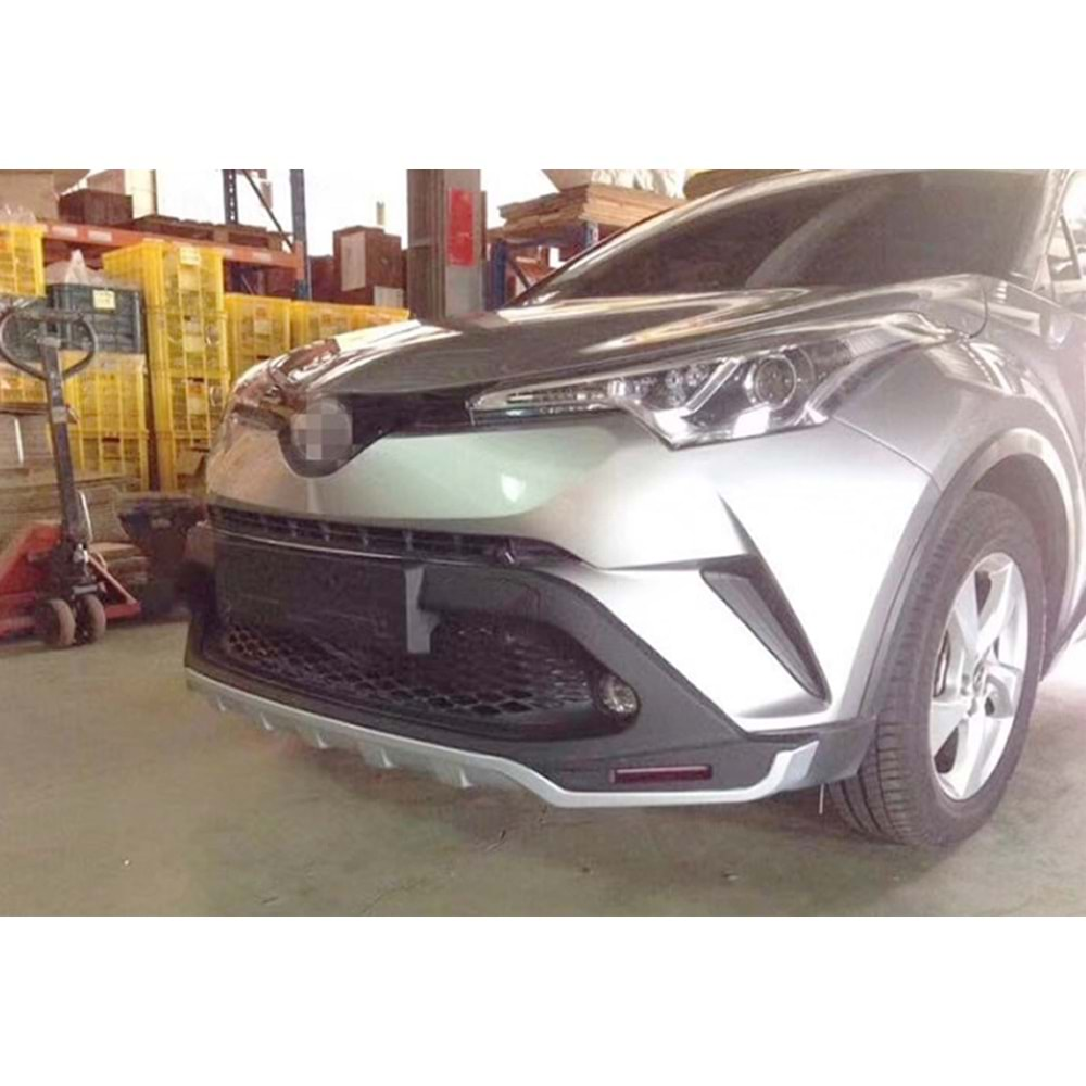 Toyota CHR 2016+ - Koruma Barı Elit Ön ve Arka, Krm. Gri Siyah ABS Set