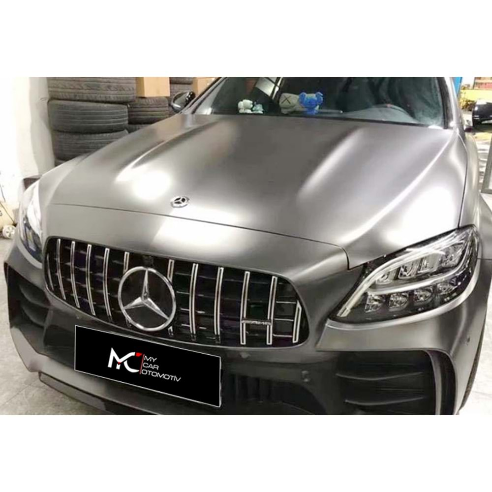 M. Benz W205 FL 2019+ - Panjur GTR Oem Stil, Krm. Şerit Piano Black İç ABS Set