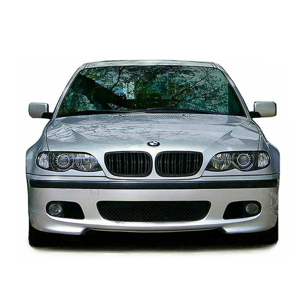 BMW E46 1997+ - Panjur M3 Stil Çift Çizgi, Piano Black Çerçeve İç ABS Set