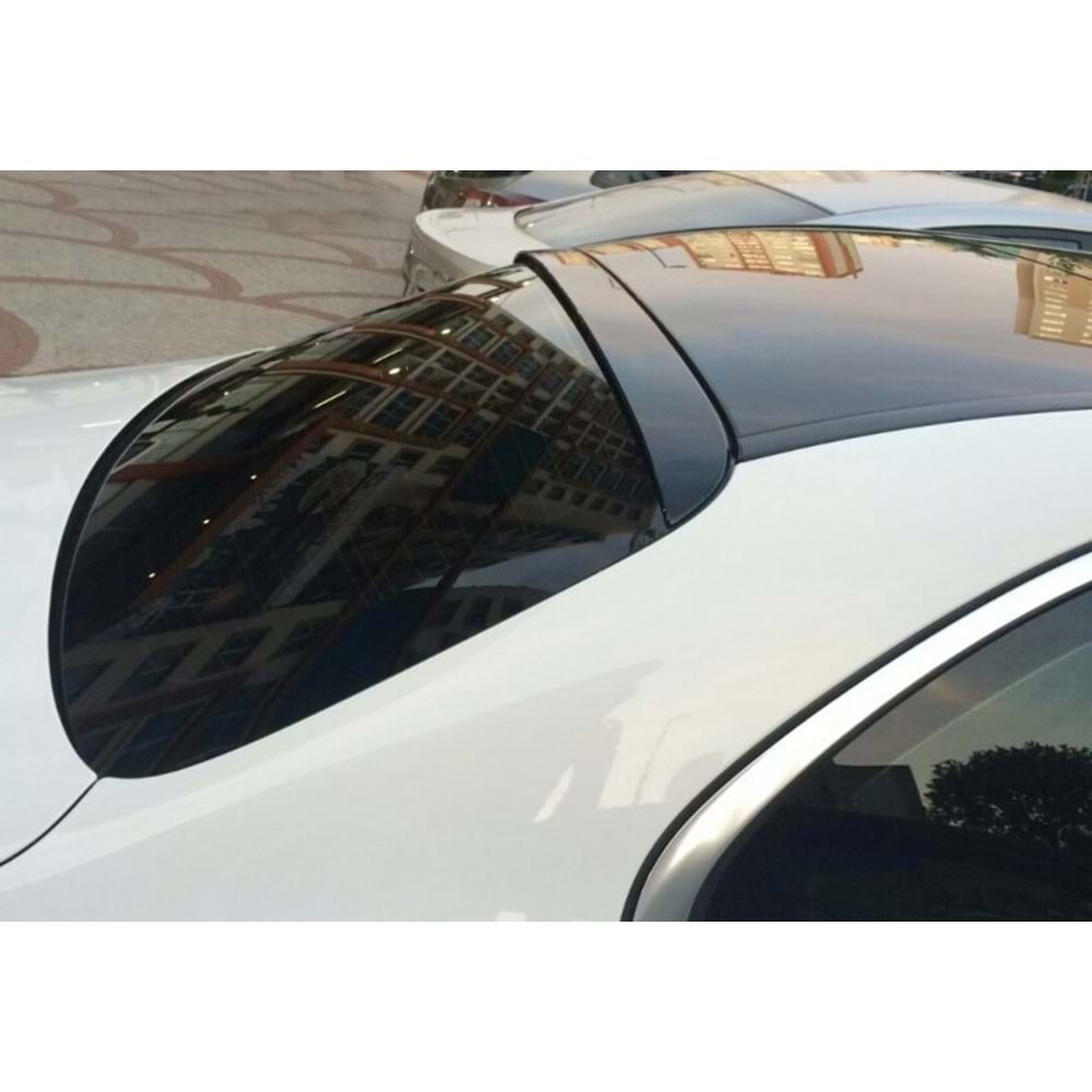 M. Benz W205 2015+ - Spoiler Oem V1B Stil Cam Üzeri , Piano Black ABS