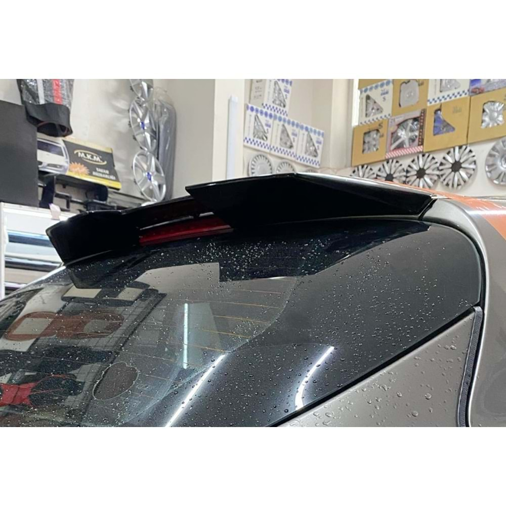 Fiat Bravo 2007+ - Spoiler Sport Tavan Üzeri, Piano Black FRP