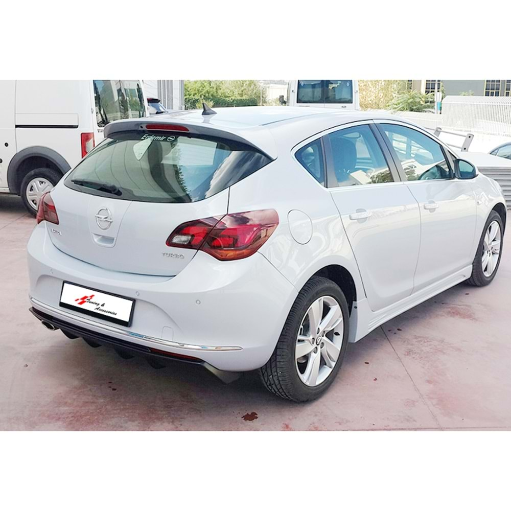 Opel Astra J 2009+ - Spoiler Sport Tavan Üzeri, İşlemsiz Yüzey ABS