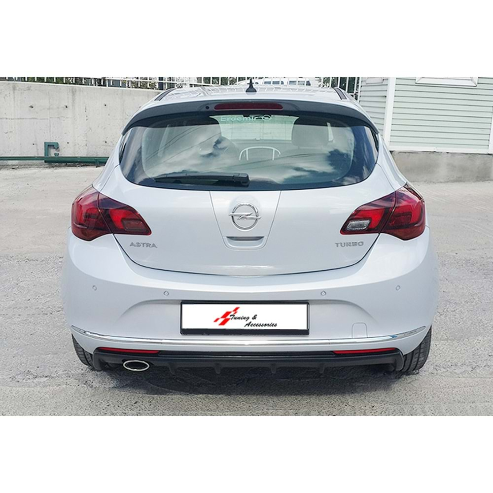 Opel Astra J 2009+ - Spoiler Sport Tavan Üzeri, İşlemsiz Yüzey ABS