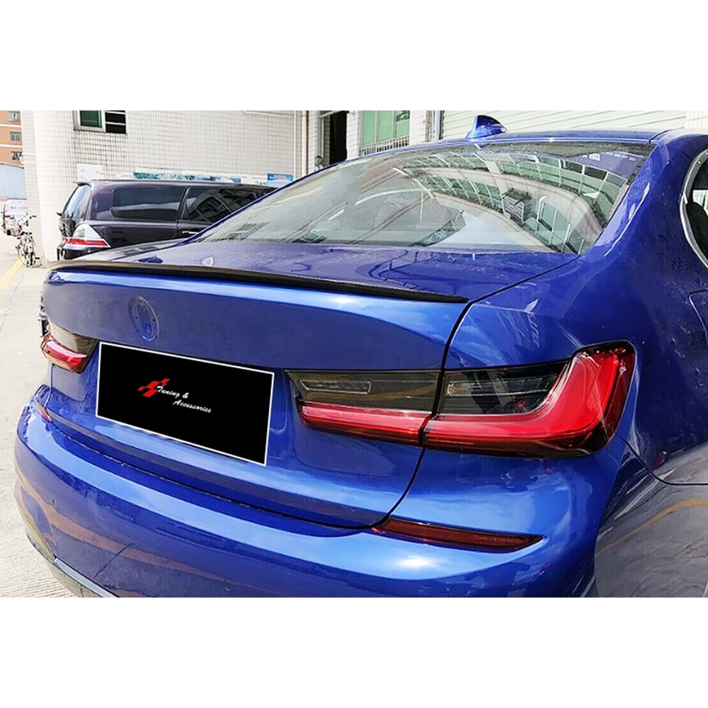 BMW G20 2019+ - Spoiler Oem Stil Bagaj Üzeri , Piano Black ABS