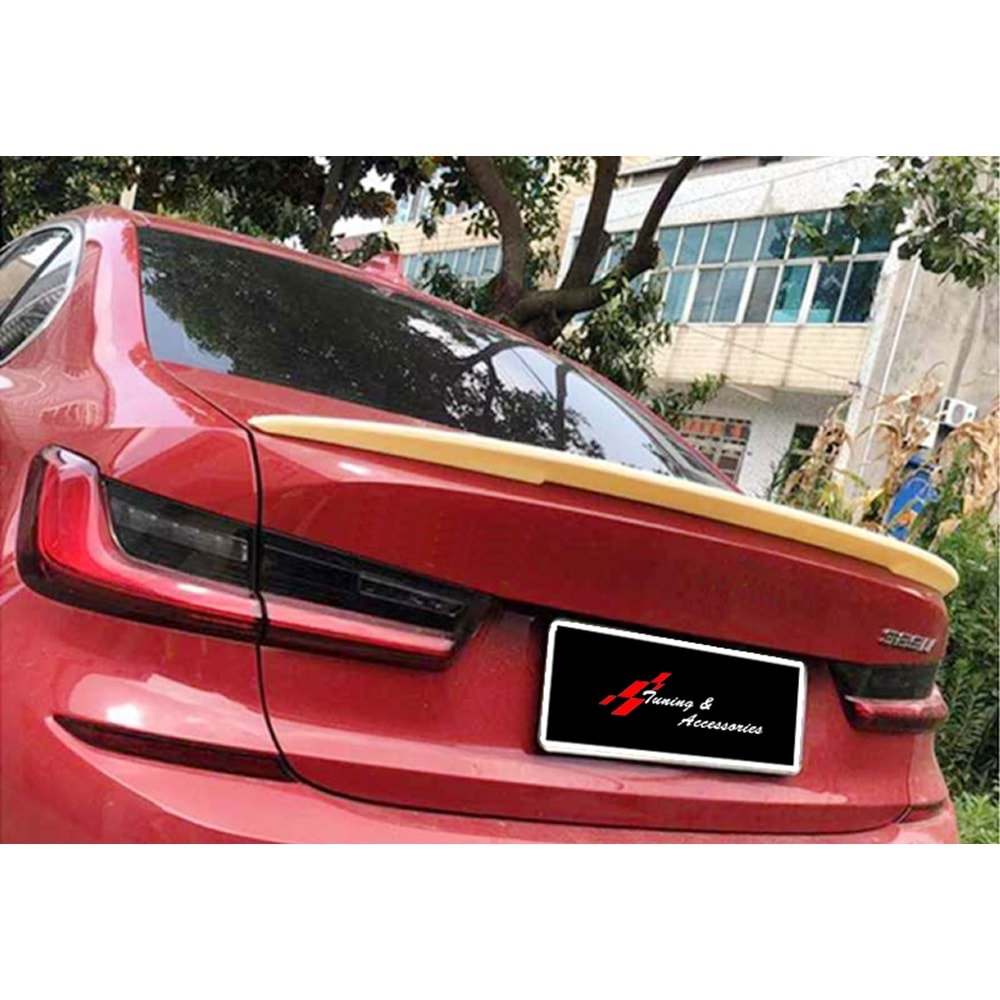 BMW G20 2019+ - Spoiler M Performance V2 Stil, Bagaj Üzeri, İşlem Yapılmamış Ham Ürün Yüzeyi, ABS