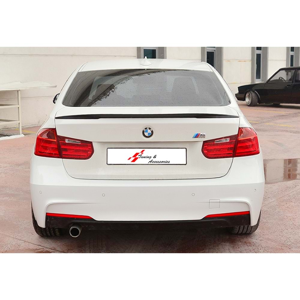 BMW F30 2012+ - Spoiler M Performance V1D Stil Bagaj Üzeri, İşlemsiz Yüzey ABS