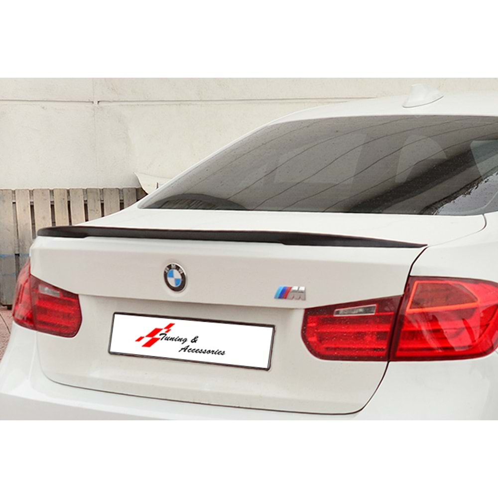 BMW F30 2012+ - Spoiler M Performance V1D Stil Bagaj Üzeri, İşlemsiz Yüzey ABS