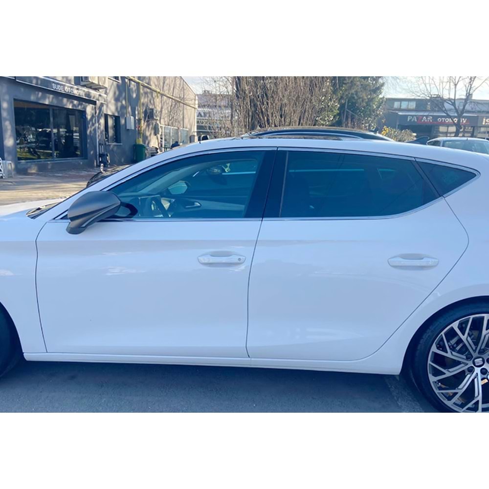 Seat Leon Mk4 2020+ - Krom Cam Çerçeve Seti Oem Stil, Paslanmaz Çelik Set