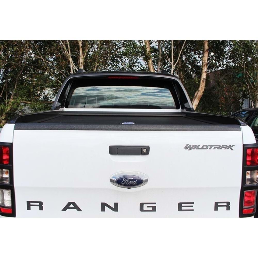Ford Ranger T6 2011+ - Bagaj Kapağı Kaplaması/Üst A Plus Standart V1 Stil, Mat Siyah Ürün Yüzeyi, Vkm.