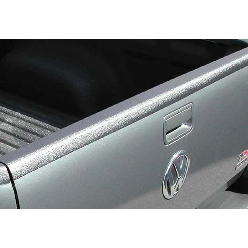 VW Amarok Mk1 2010+ - Bagaj Kapağı Kaplaması/Üst, A Plus Standart V1 Stil, Mat Siyah Ürün Yüzeyi, Vakum.