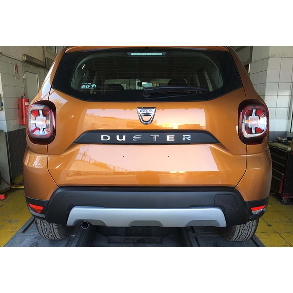 Dacia Duster 2 2018+ - Arka Alt Plate A Plus+ Oem Stil, Mat Gri Vkm. Set