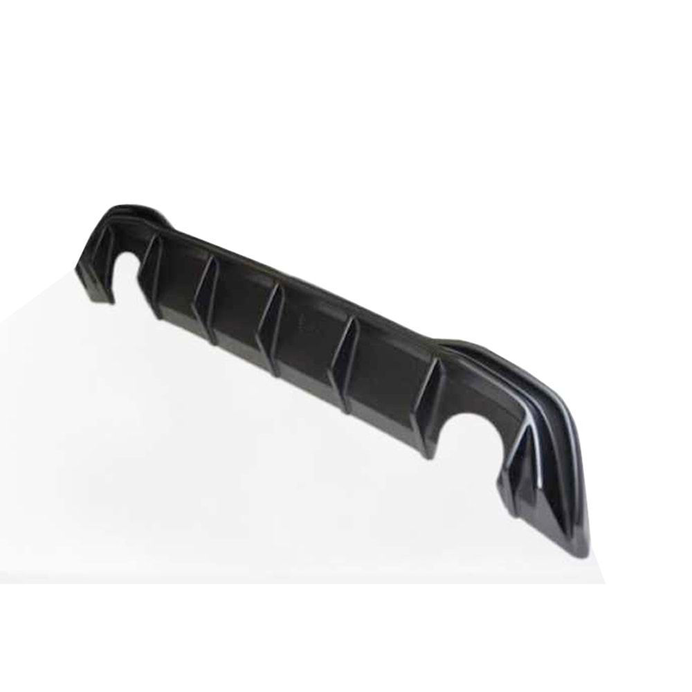 VW Golf Mk8 2019+ - Difüzör/Arka, GTI/TCR Stil, Sağ Sol Tekli Çıkış, Piano Black Boyalı Ürün Yüzeyi, ABS