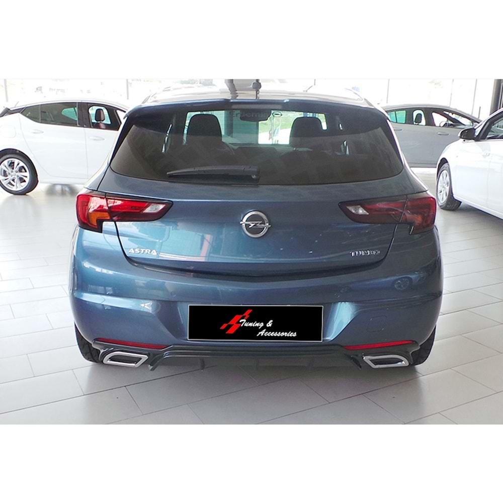 Opel Astra K 2015+ - Difüzör Sport Krm. Egz. Ucu, Piano Black Vakum Set