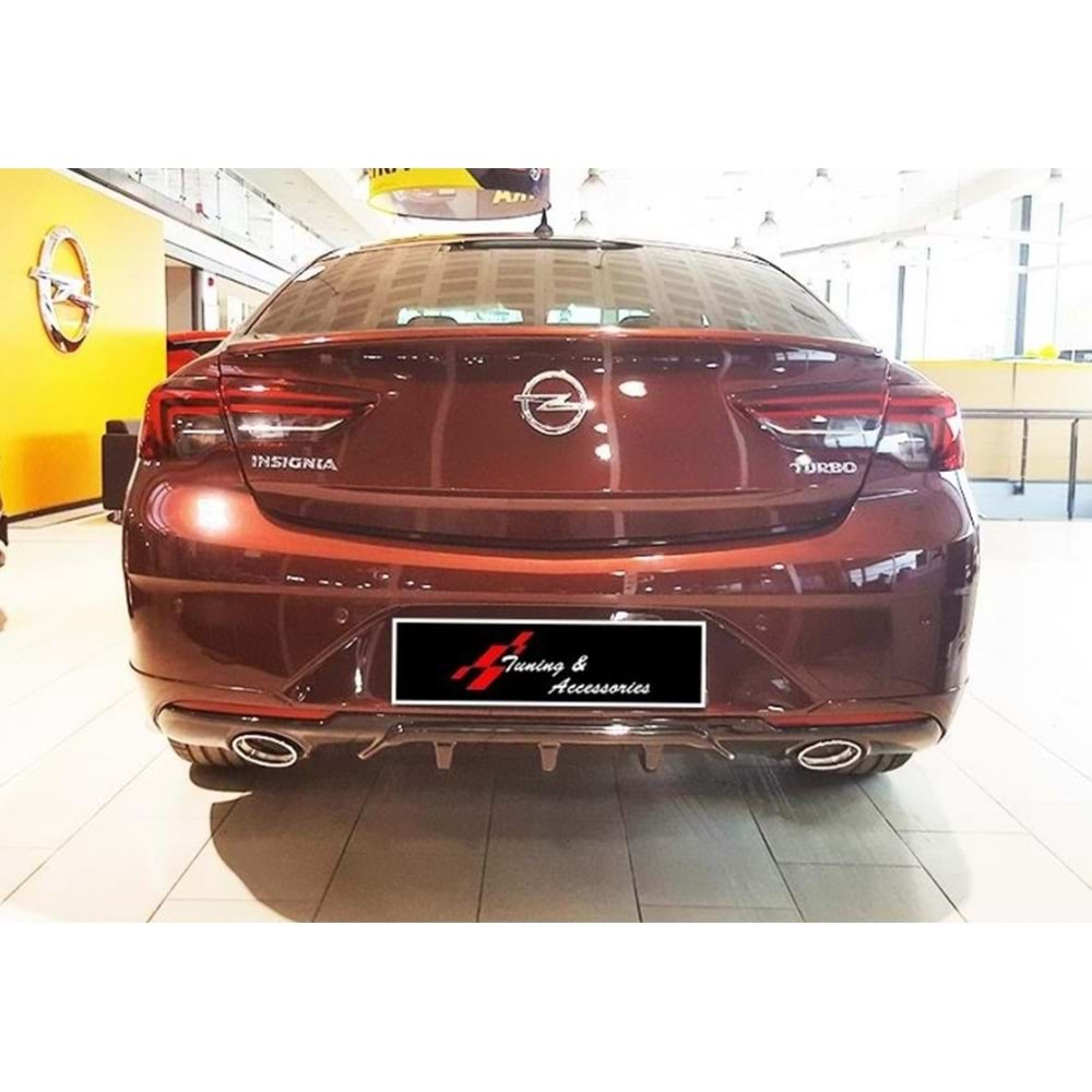 Opel Insignia B 2017+ - Difüzör OPC Line Krom Egzos Uçlu Sedan, Piano Black Vakum Set