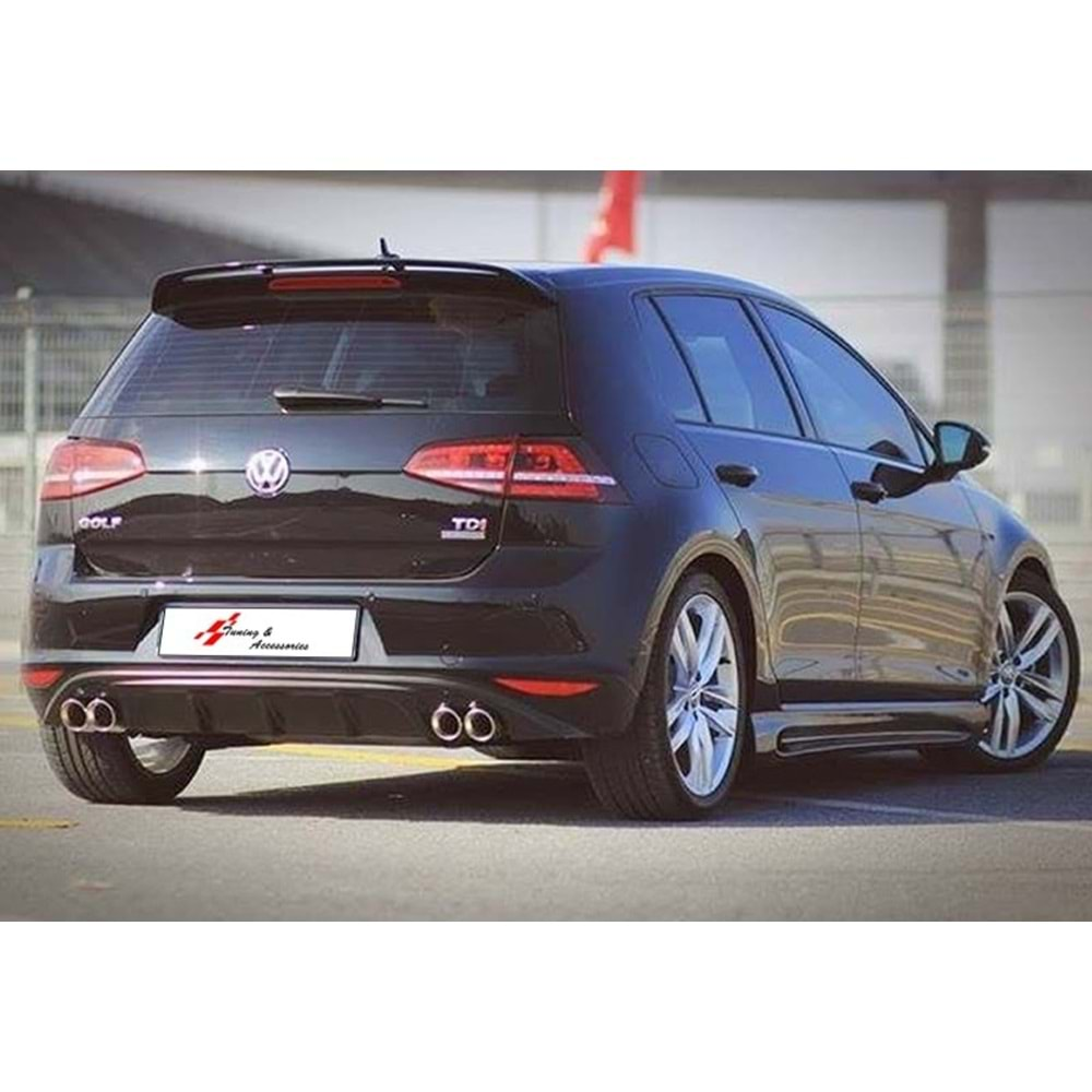 VW Golf Mk7 2012+ - Difüzör Style V1 Stil Çıkışsız, Piano Black Ürün Yüzeyi Vakum