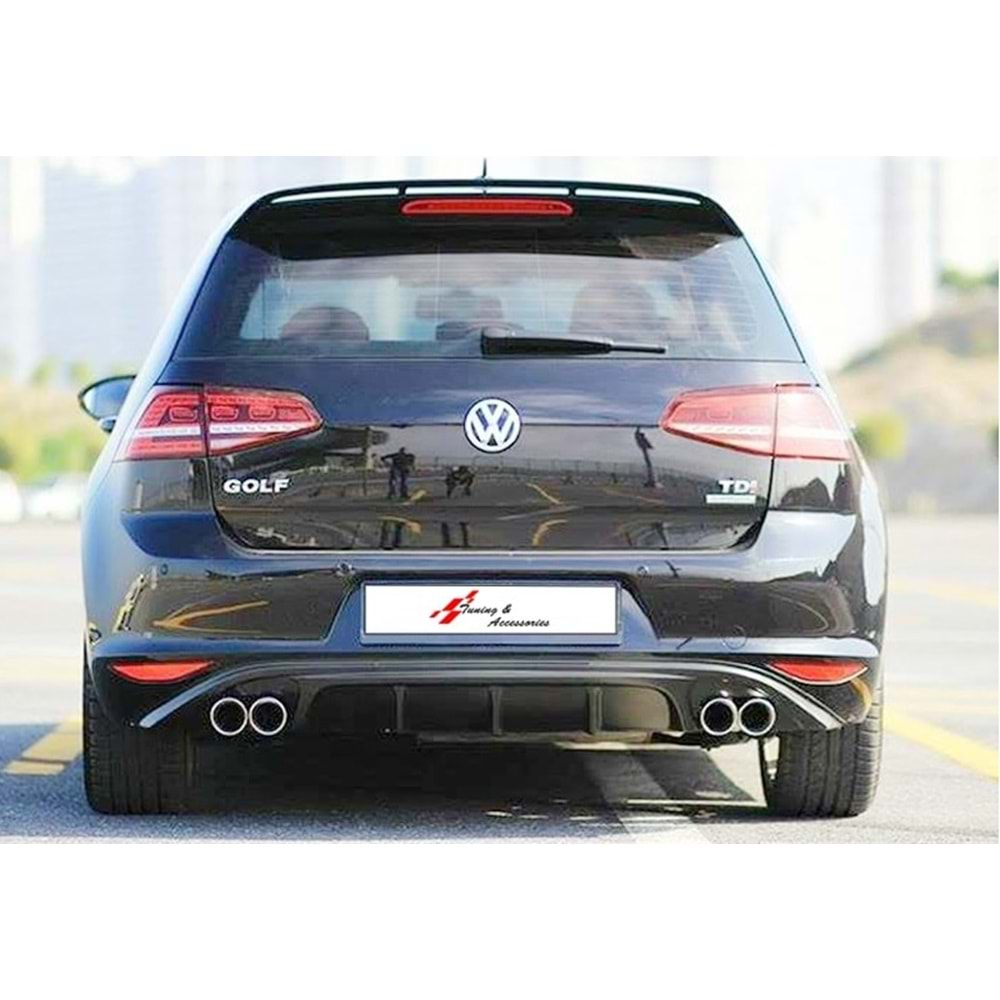 VW Golf Mk7 2012+ - Difüzör Style V1 Stil Çıkışsız, Piano Black Ürün Yüzeyi Vakum