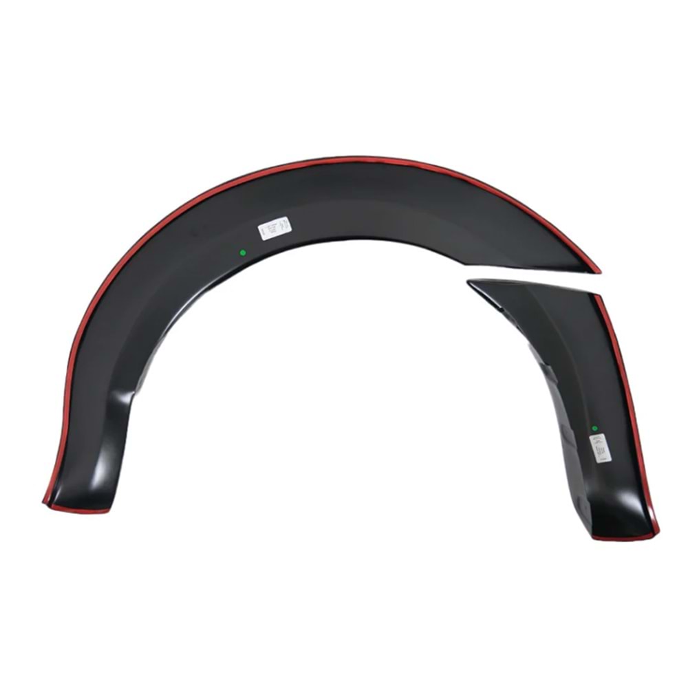 Ford Ranger T6 2011+ - Çamurluk Kaplaması/Üst, Oem V1 Stil, Mat Siyah Ürün Yüzeyi, Vakum, Set