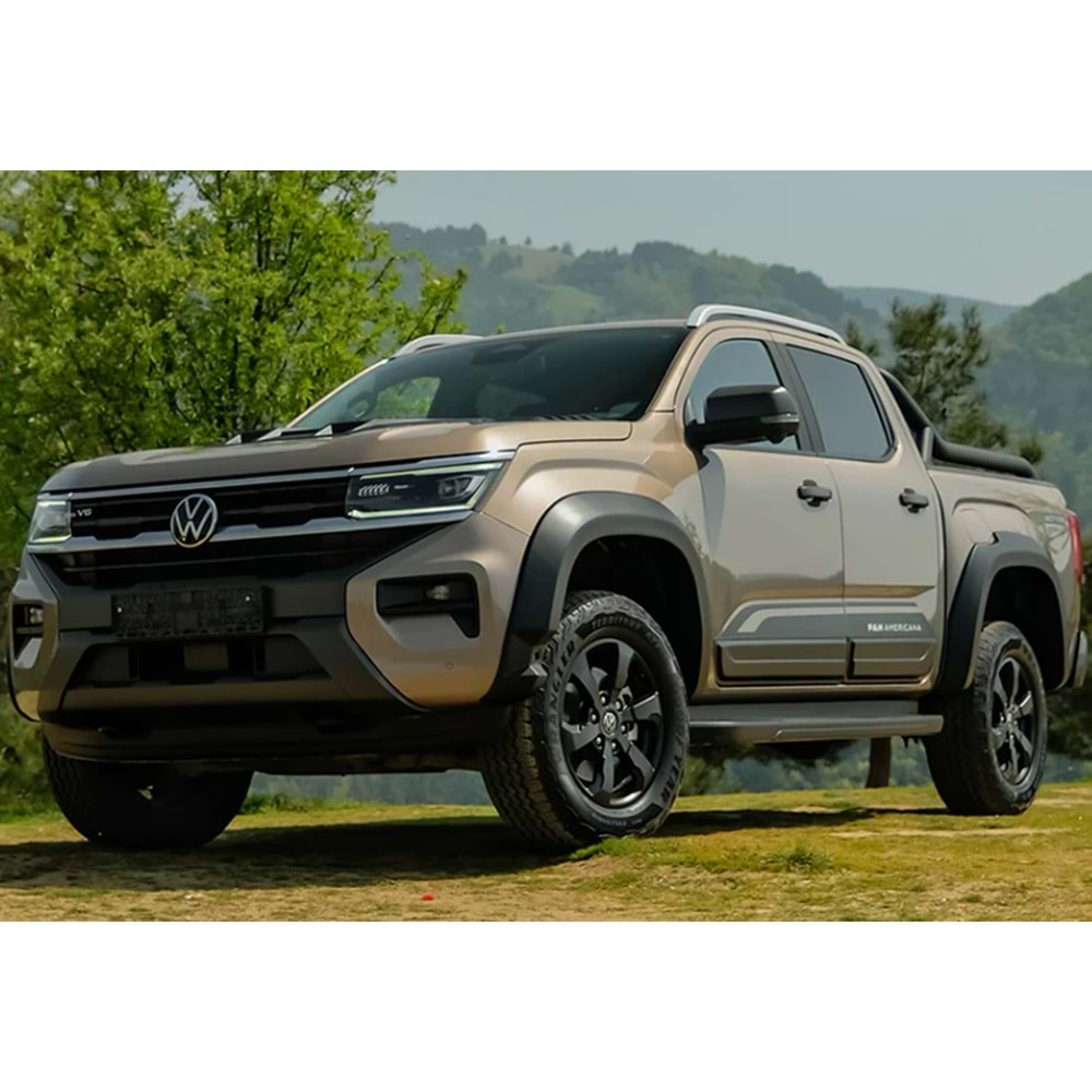 VW Amarok Mk2 2020+ - Çamurluk Kaplaması/Üst, A Plus Oem V1 Stil, Mat Siyah Ürün Yüzeyi, Vkm., Set