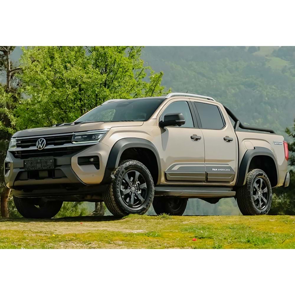 VW Amarok Mk2 2022+ - Çamurluk Kaplaması/Üst, A Plus Sport V1 Stil, Mat Siyah Ürün Yüzeyi, Vkm., Set