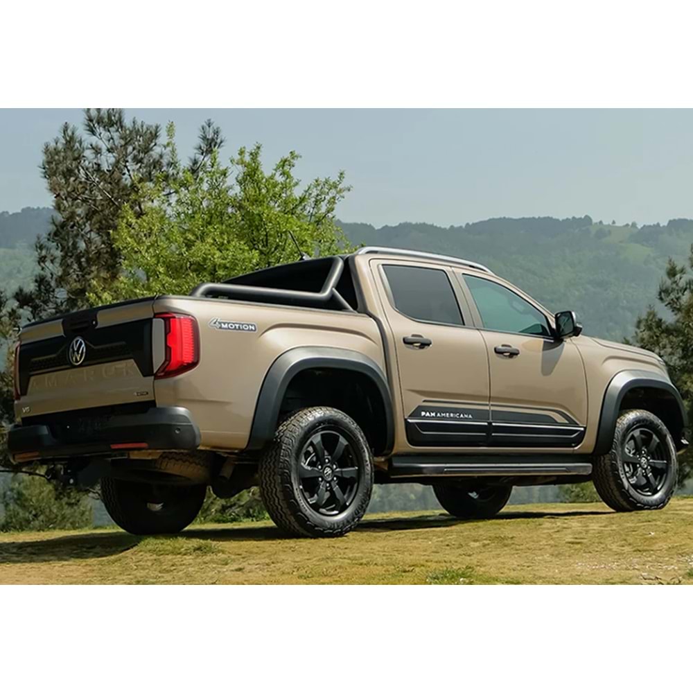 VW Amarok Mk2 2022+ - Çamurluk Kaplaması/Üst, A Plus Sport V1 Stil, Mat Siyah Ürün Yüzeyi, Vkm., Set