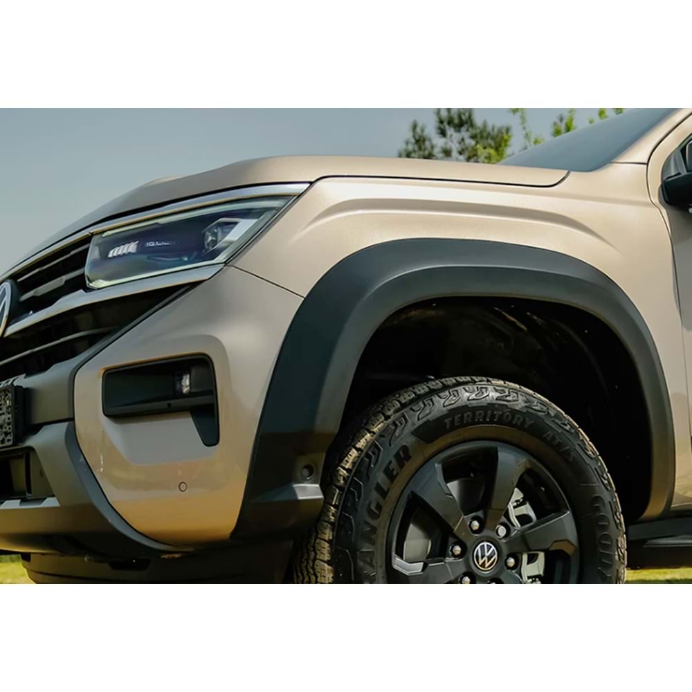 VW Amarok Mk2 2022+ - Çamurluk Kaplaması/Üst, A Plus Sport V1 Stil, Mat Siyah Ürün Yüzeyi, Vkm., Set