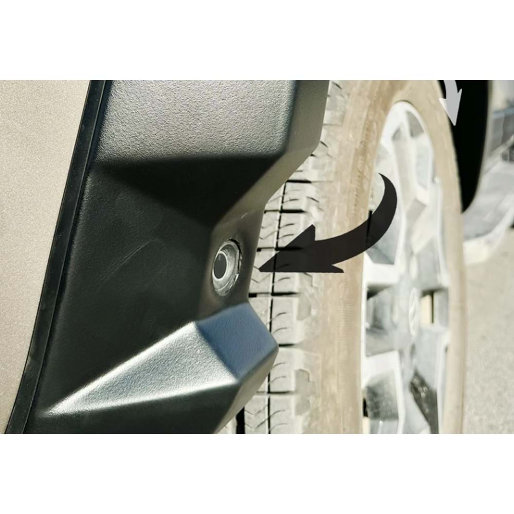 VW Amarok Mk2 2022+ - Çamurluk Kaplaması/Üst, A Plus Sport V1 Stil, Mat Siyah Ürün Yüzeyi, Vkm., Set