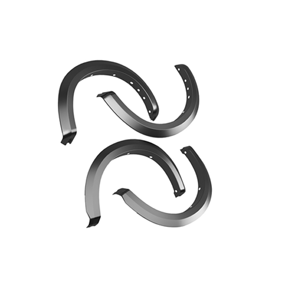 Ford Ranger T7 2022+ - Çamurluk Kaplaması/Üst, A Plus Sport V1 Stil, Mat Siyah Yüzey Vkm. Set