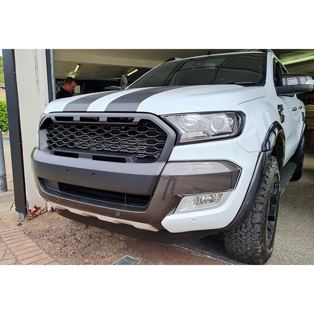 Ford Ranger T6 FL1 2015+ - Panjur Sport Stil, Mat Siyah ABS Set