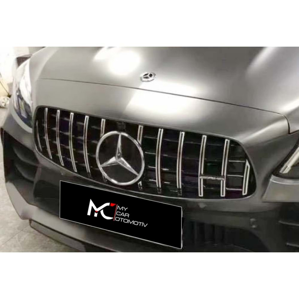 M. Benz W205 FL 2019+ - Panjur GTR Oem Stil, Krm. Şerit Piano Black İç Yüzey ABS Set