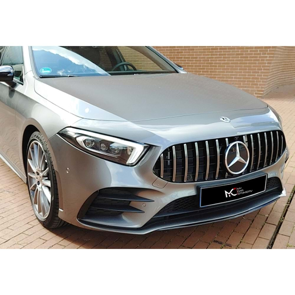 M. Benz C118 2019+ - Panjur GTR Oem Stil, Krm. Şerit Piano Black İç Yüzey ABS