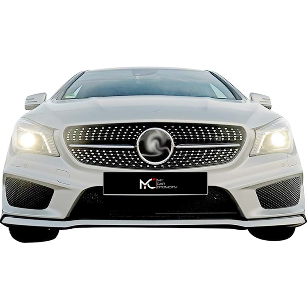 M. Benz C117 2013+ - Panjur Diamond Stil, Piano Black Üst Şerit Krm. İç ABS Set