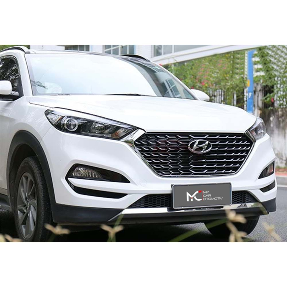 Hyundai Tucson 2015+ - Panjur Sport, Krm. Çerçeve Piano Black Izgara ABS