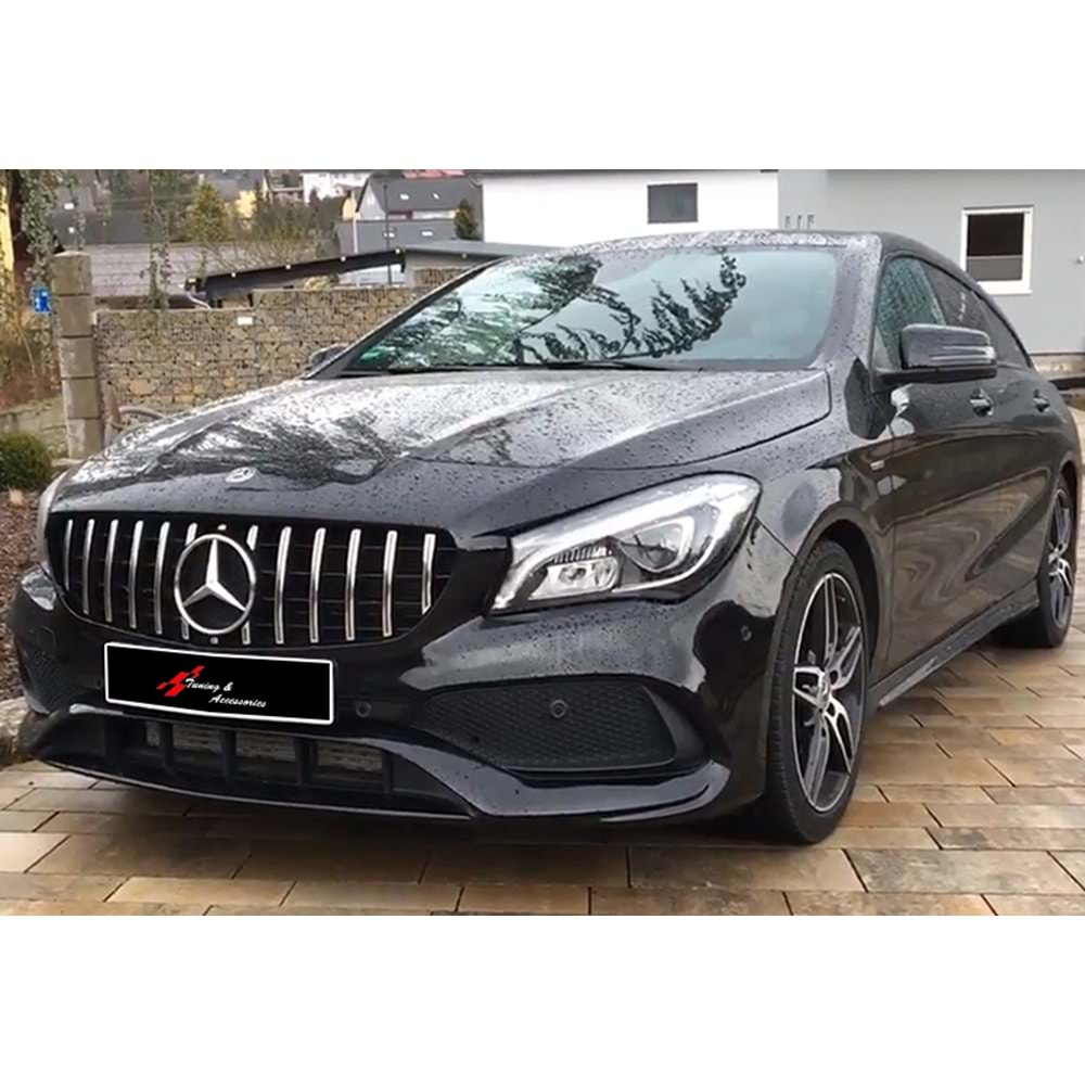 M. Benz C117 2013+ - Panjur GTR Oem Stil, Krm. Şerit Piano Black İç ABS